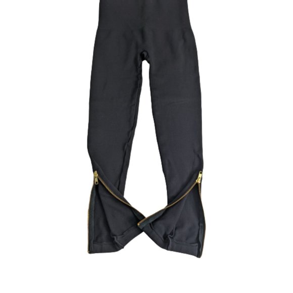 Spanx Black Look At Me Now Seamless Side Zip Leggings S - Picture 7 of 8